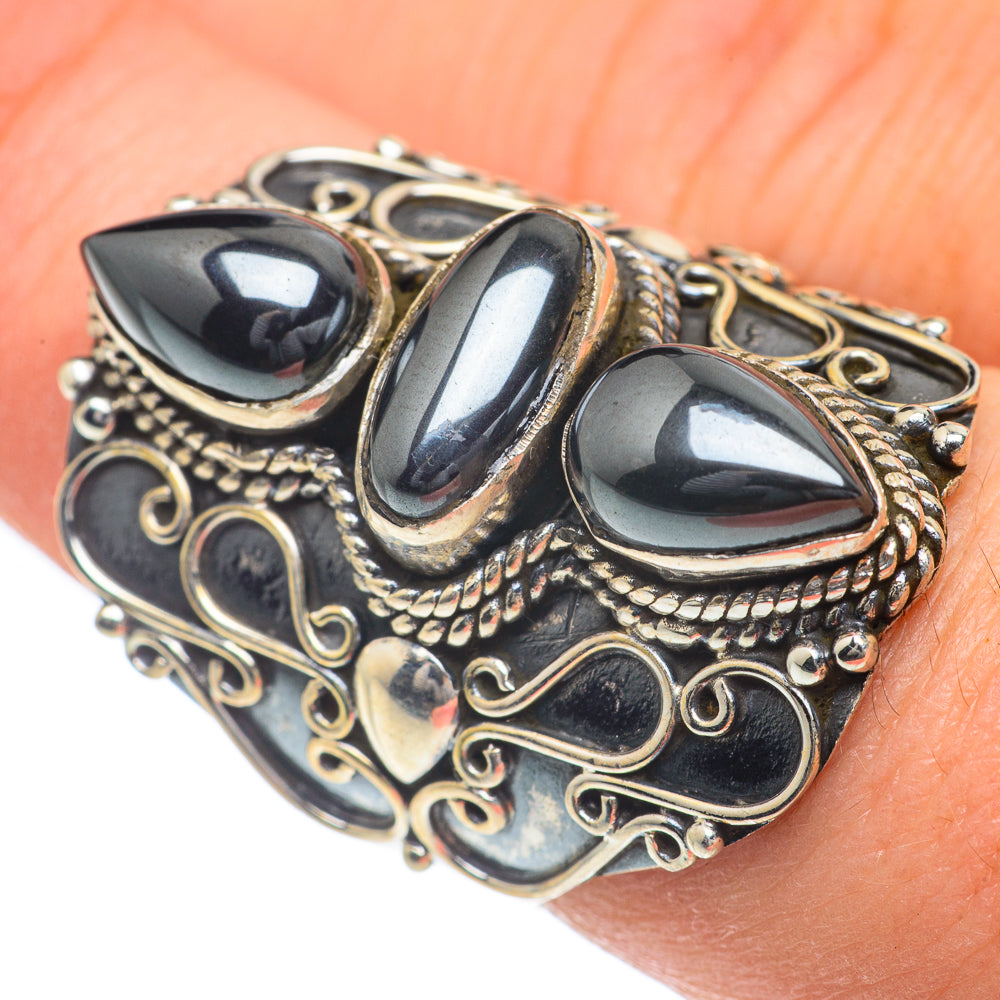 Hematite Rings handcrafted by Ana Silver Co - RING62350