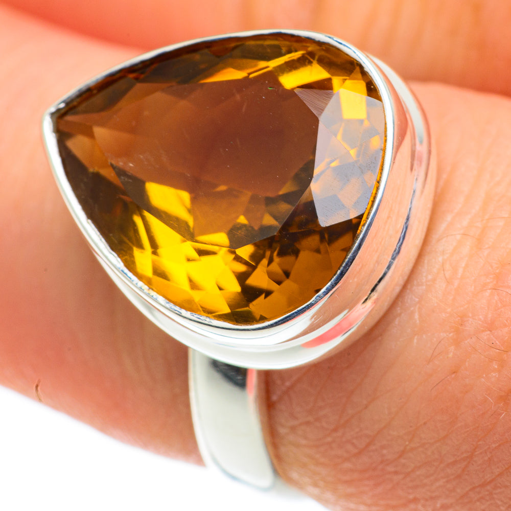 Mandarin Citrine Rings handcrafted by Ana Silver Co - RING62359