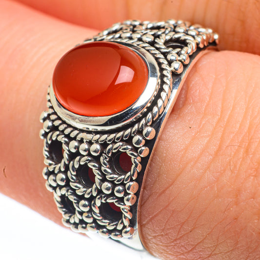 Carnelian Rings handcrafted by Ana Silver Co - RING62363