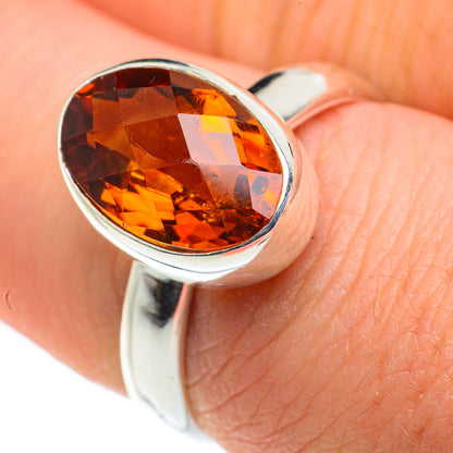 Mandarin Citrine Rings handcrafted by Ana Silver Co - RING62364