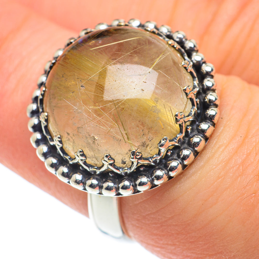 Rutilated Quartz Rings handcrafted by Ana Silver Co - RING62375