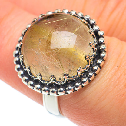 Rutilated Quartz Rings handcrafted by Ana Silver Co - RING62375