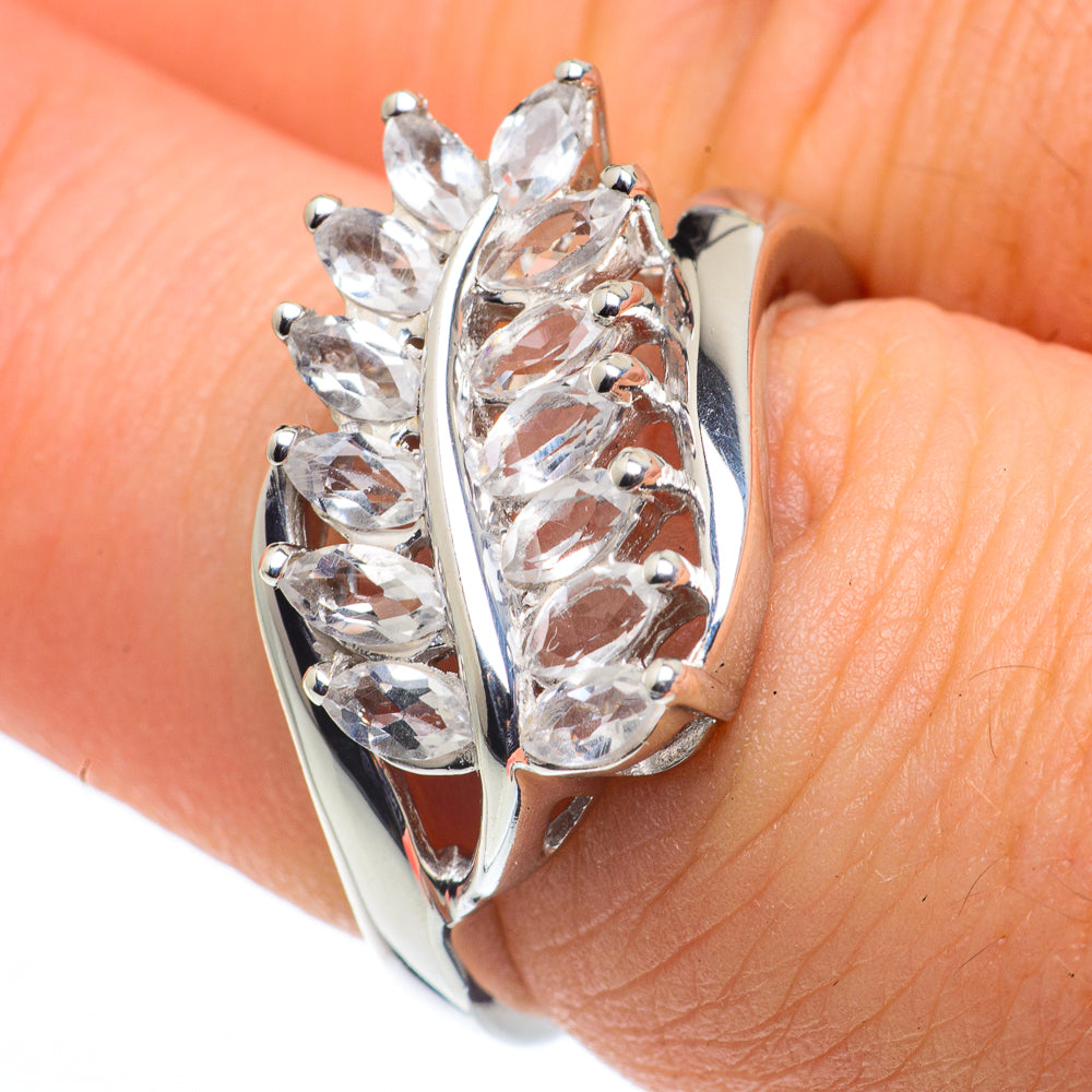 White Quartz Rings handcrafted by Ana Silver Co - RING62379