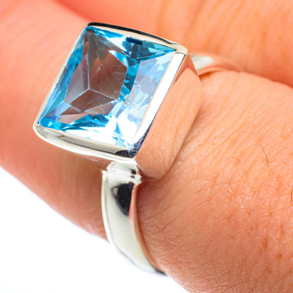 Blue Topaz Rings handcrafted by Ana Silver Co - RING62390