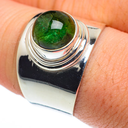 Green Tourmaline Rings handcrafted by Ana Silver Co - RING62392