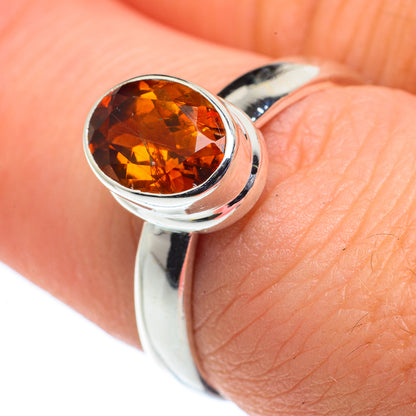 Mandarin Citrine Rings handcrafted by Ana Silver Co - RING62396