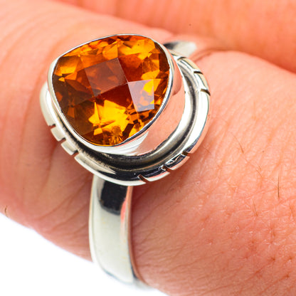 Mandarin Citrine Rings handcrafted by Ana Silver Co - RING62397
