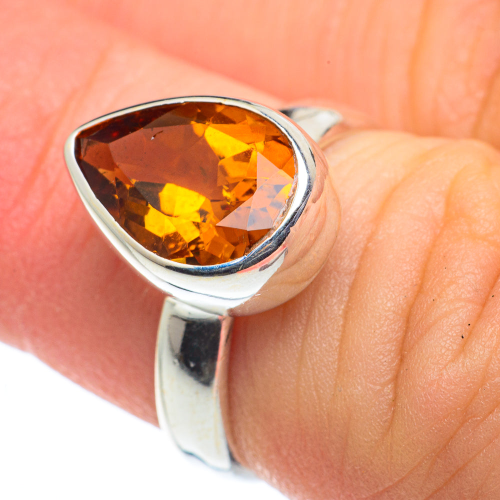 Mandarin Citrine Rings handcrafted by Ana Silver Co - RING62400