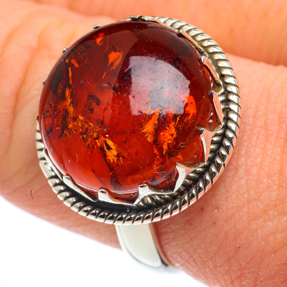 Baltic Amber Rings handcrafted by Ana Silver Co - RING62403