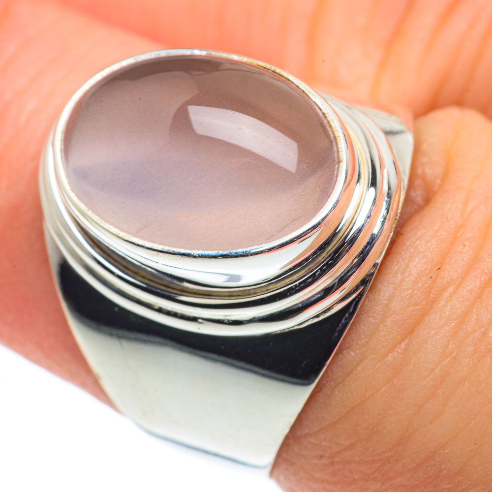 Rose Quartz Rings handcrafted by Ana Silver Co - RING62404