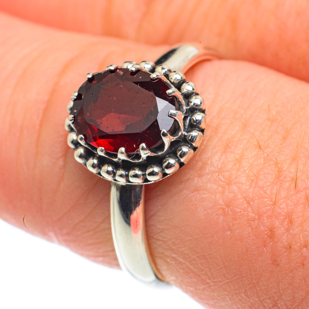 Garnet Rings handcrafted by Ana Silver Co - RING62406