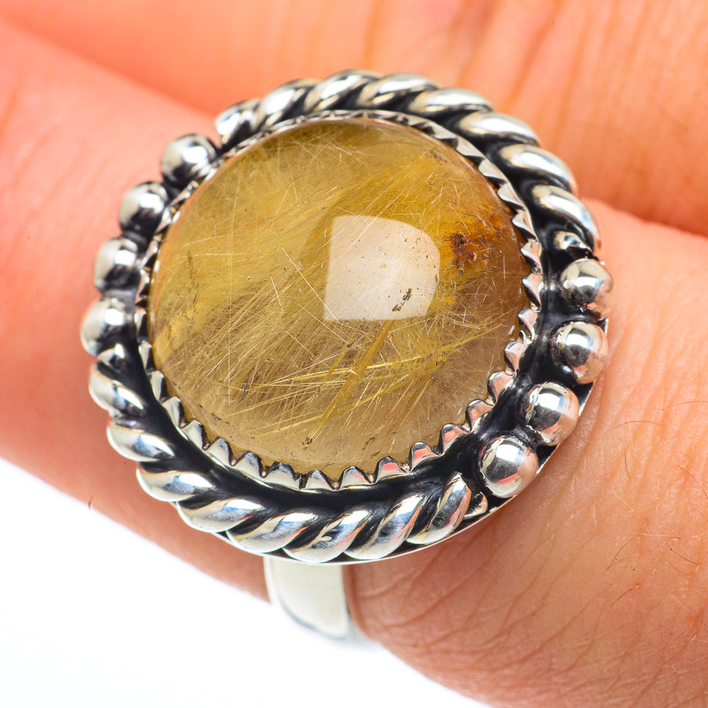Rutilated Quartz Rings handcrafted by Ana Silver Co - RING62410