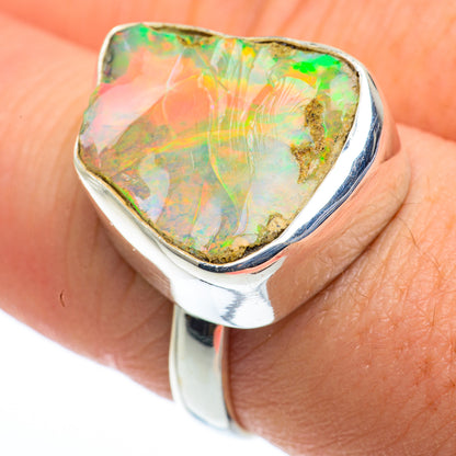 Ethiopian Opal Rings handcrafted by Ana Silver Co - RING62417