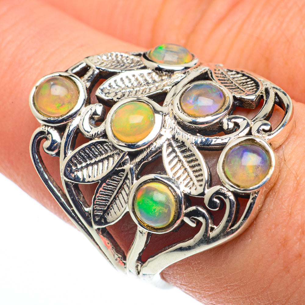 Ethiopian Opal Rings handcrafted by Ana Silver Co - RING62418