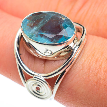 Blue Fluorite Rings handcrafted by Ana Silver Co - RING62422