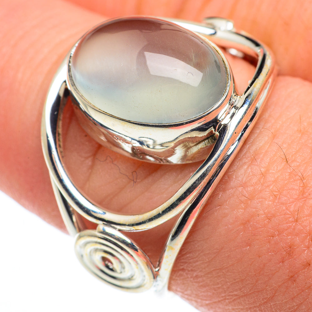 Aqua Chalcedony Rings handcrafted by Ana Silver Co - RING62425
