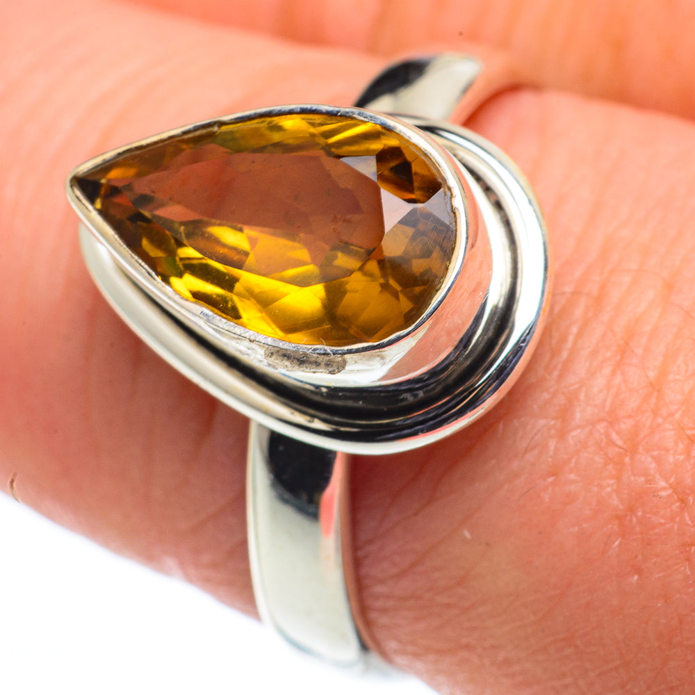 Citrine Rings handcrafted by Ana Silver Co - RING62428