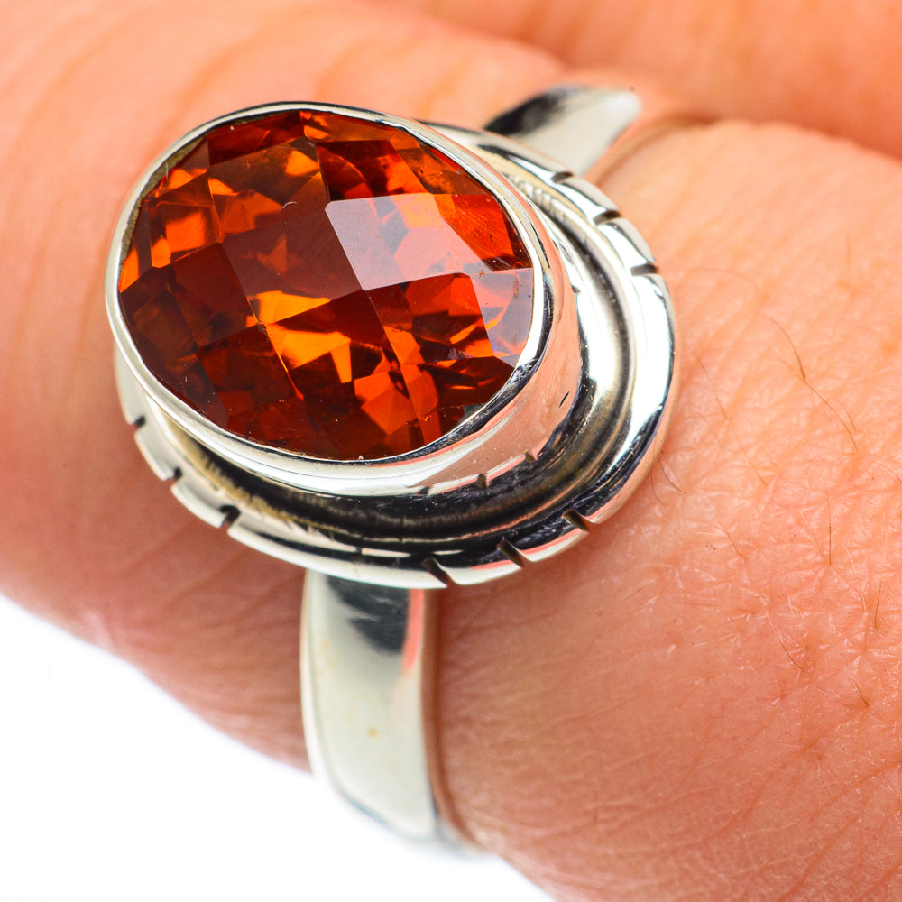 Mandarin Citrine Rings handcrafted by Ana Silver Co - RING62430
