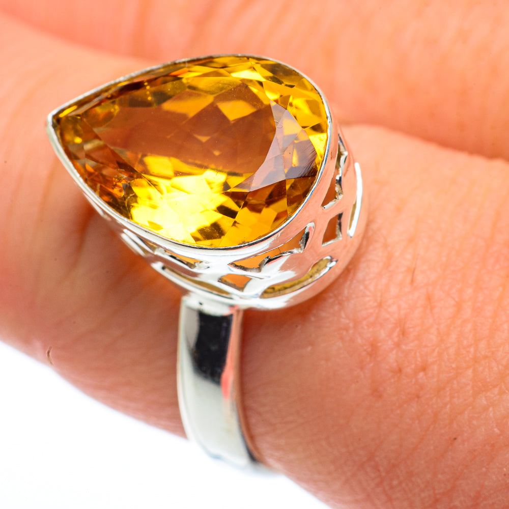 Citrine Rings handcrafted by Ana Silver Co - RING62433