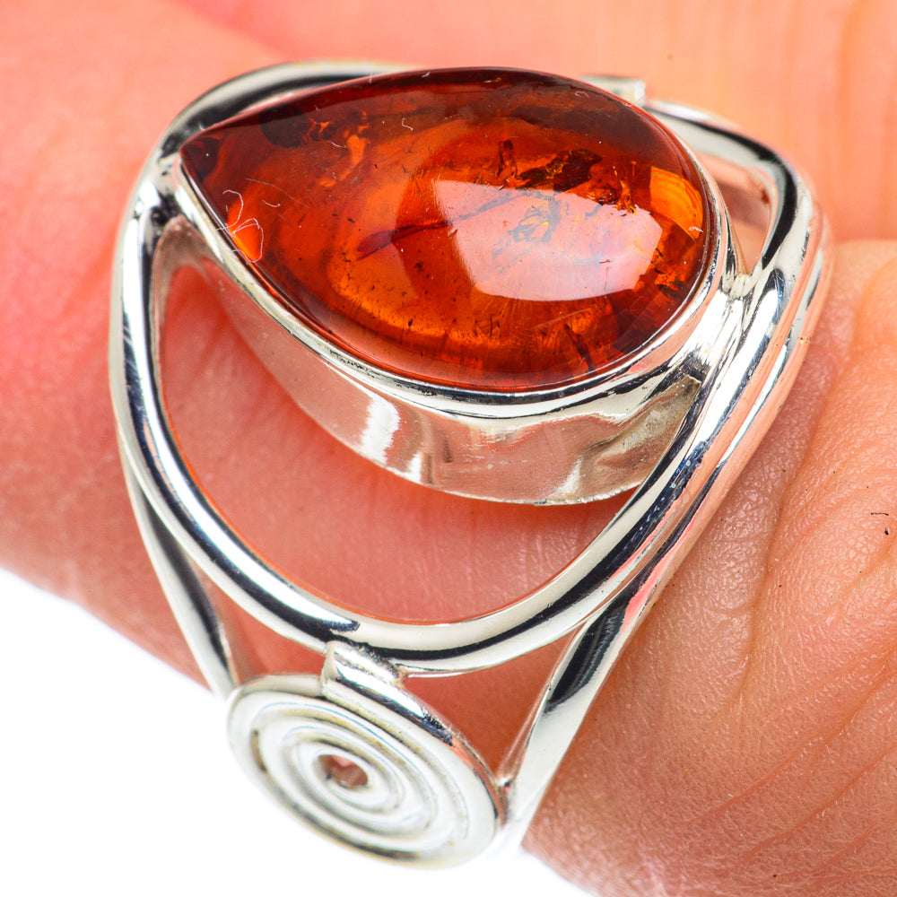 Baltic Amber Rings handcrafted by Ana Silver Co - RING62434