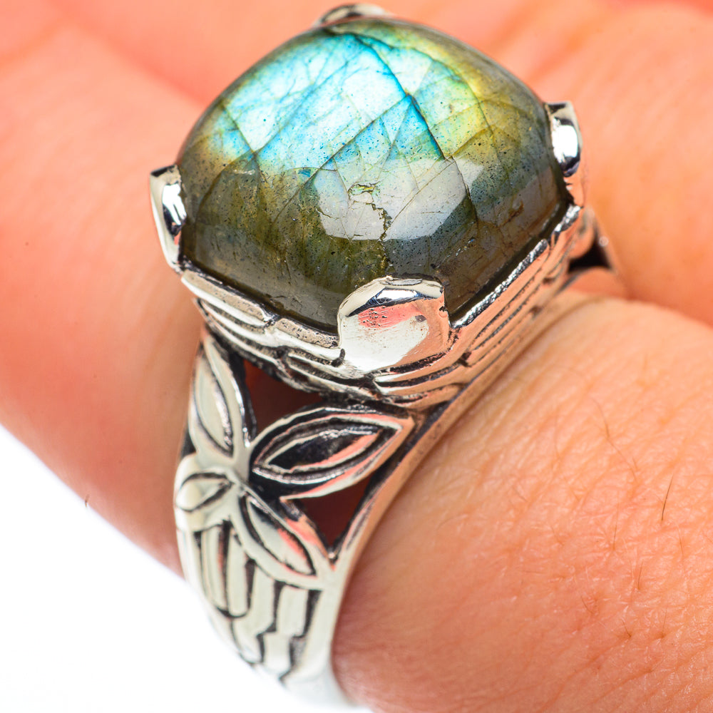 Labradorite Rings handcrafted by Ana Silver Co - RING62447