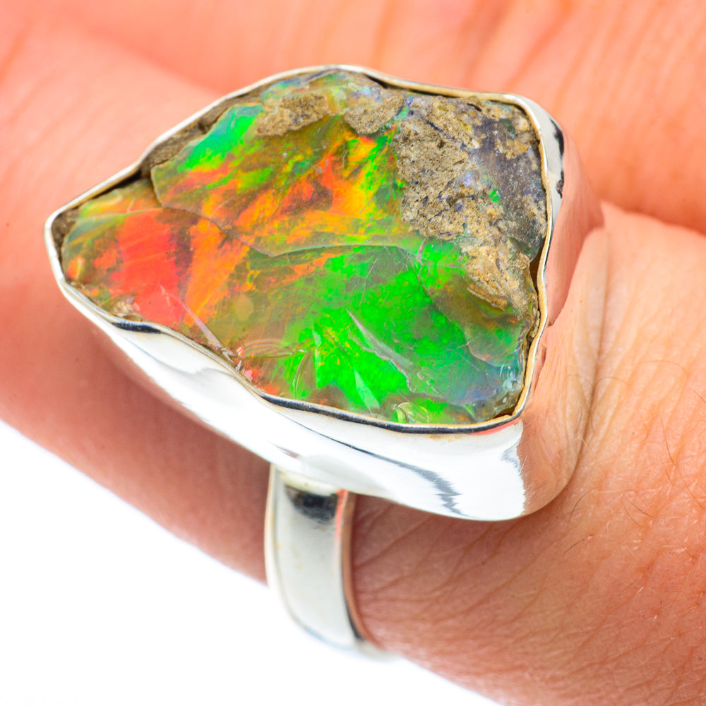 Ethiopian Opal Rings handcrafted by Ana Silver Co - RING62449