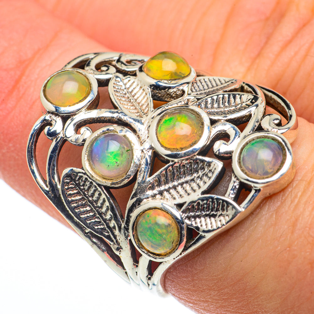 Ethiopian Opal Rings handcrafted by Ana Silver Co - RING62450