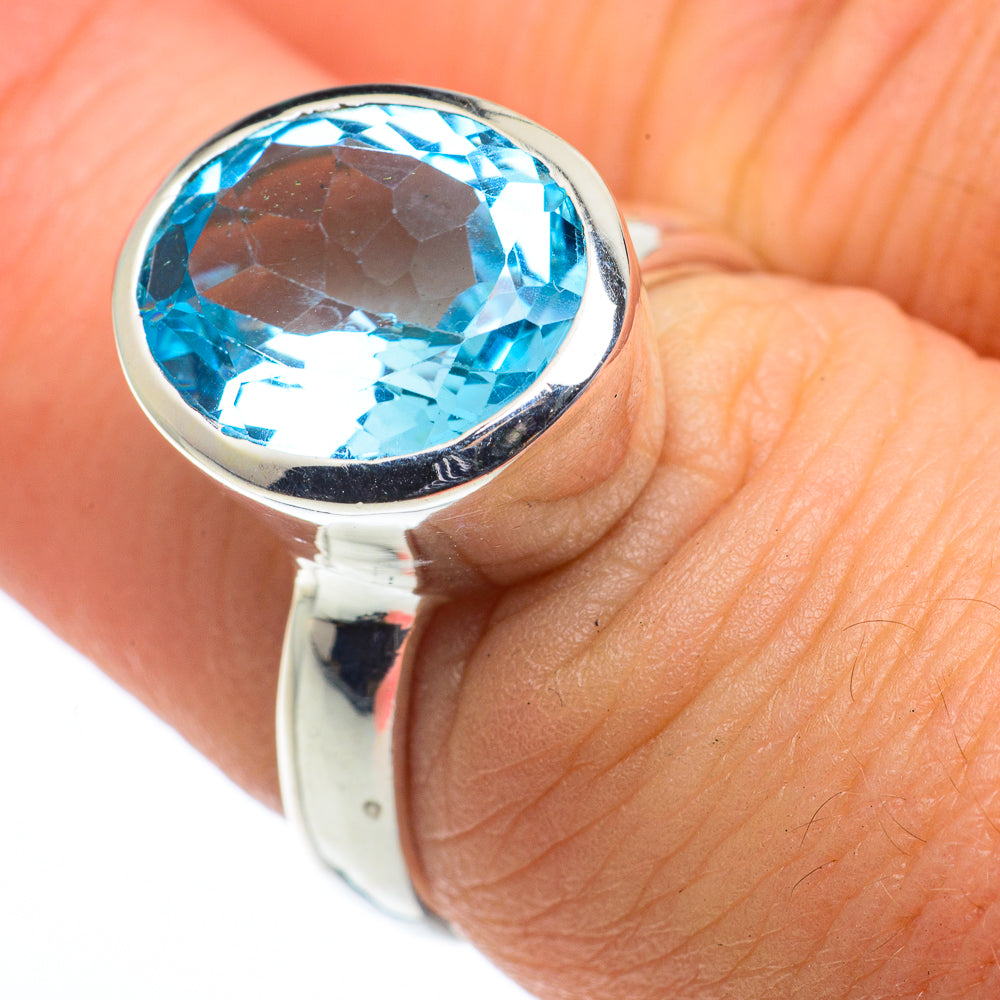 Blue Topaz Rings handcrafted by Ana Silver Co - RING62455