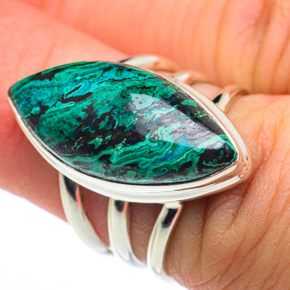 Chrysocolla Rings handcrafted by Ana Silver Co - RING62457