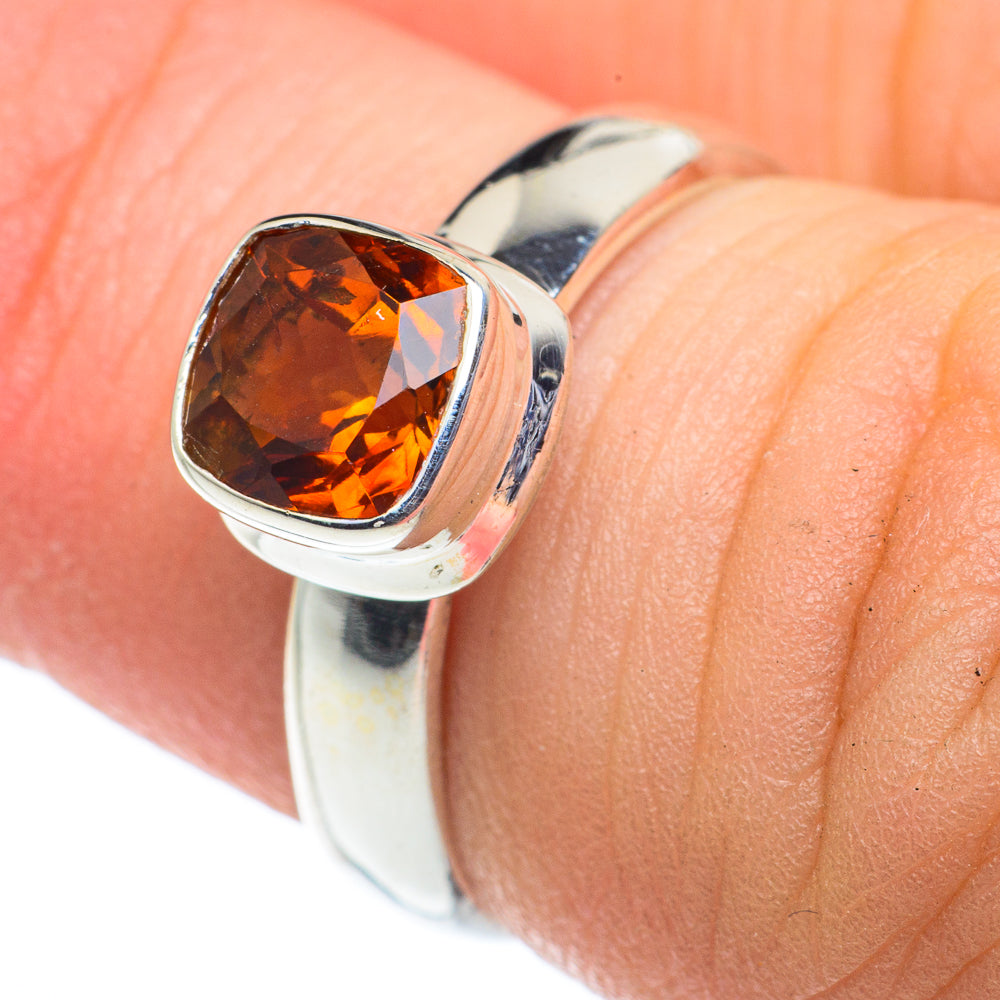 Mandarin Citrine Rings handcrafted by Ana Silver Co - RING62459