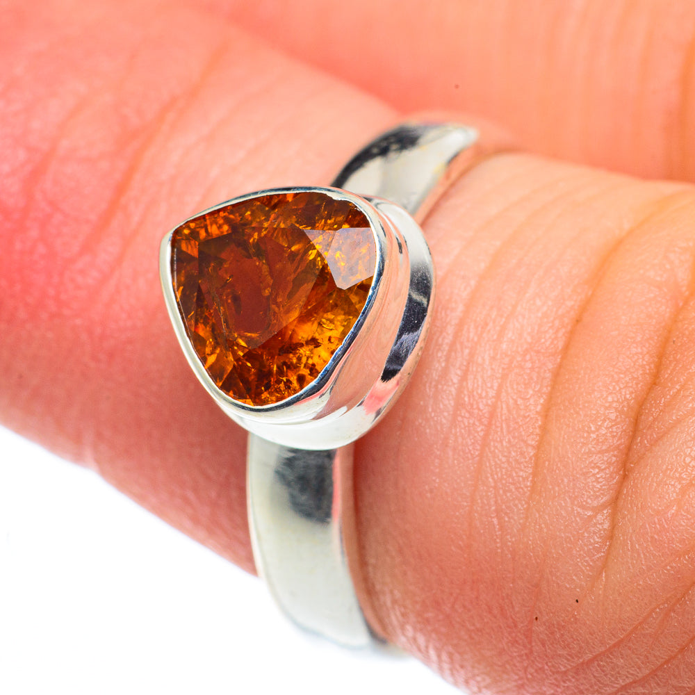 Mandarin Citrine Rings handcrafted by Ana Silver Co - RING62463