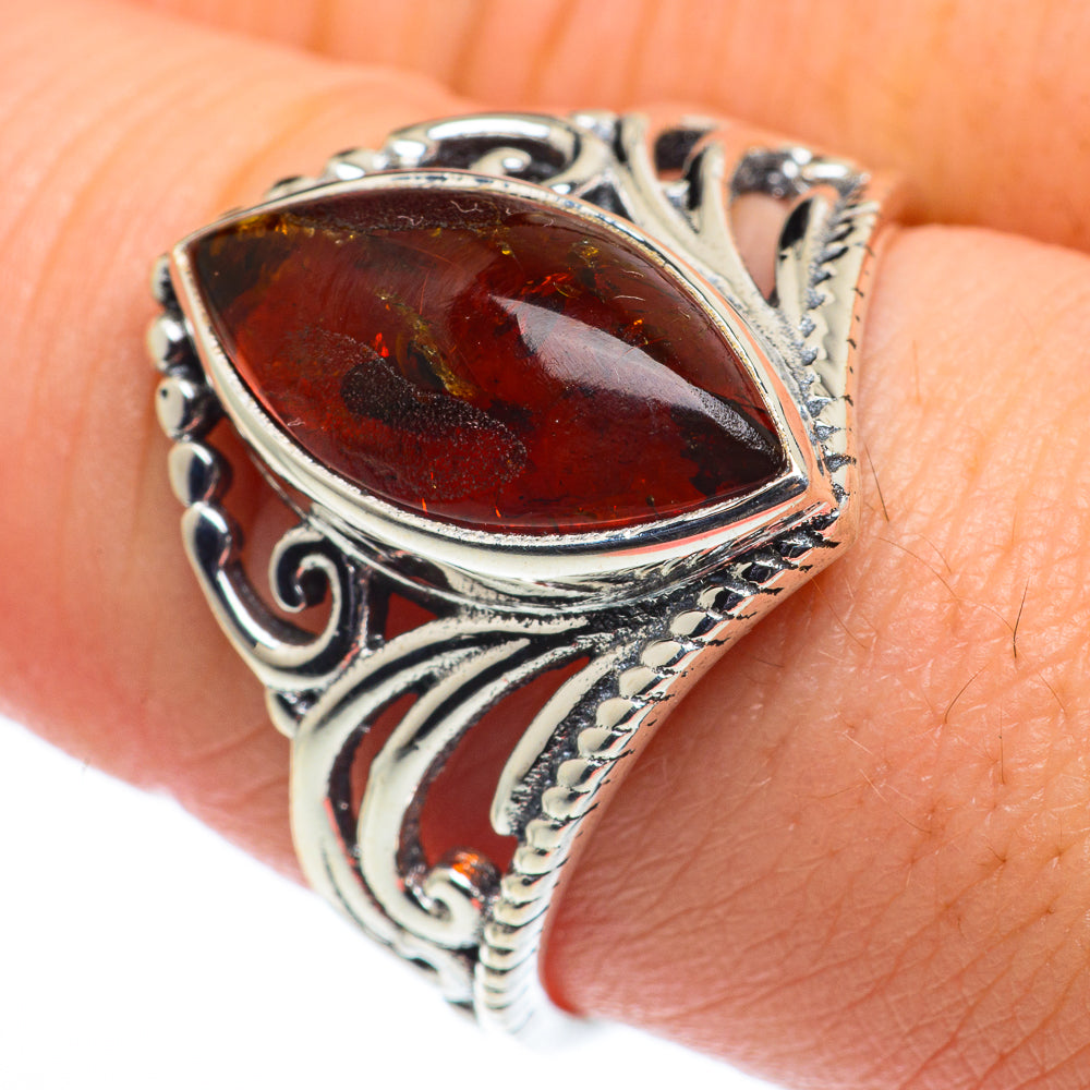 Baltic Amber Rings handcrafted by Ana Silver Co - RING62465
