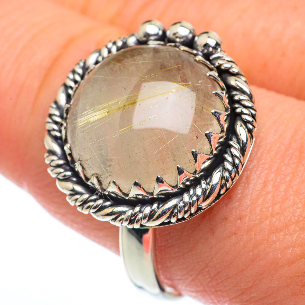 Rutilated Quartz Rings handcrafted by Ana Silver Co - RING62473