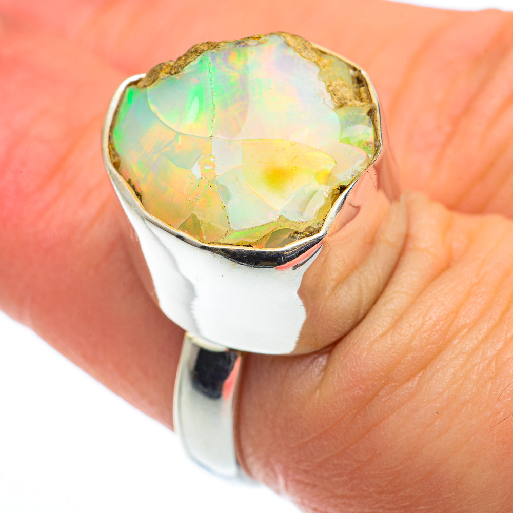 Ethiopian Opal Rings handcrafted by Ana Silver Co - RING62480