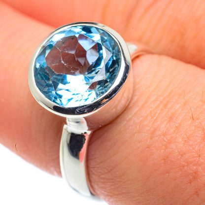 Blue Topaz Rings handcrafted by Ana Silver Co - RING62481