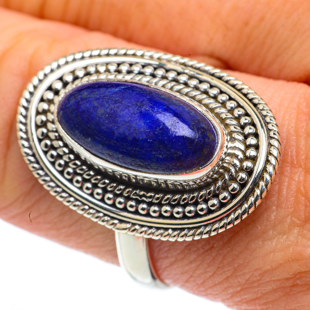 Lapis Lazuli Rings handcrafted by Ana Silver Co - RING62482