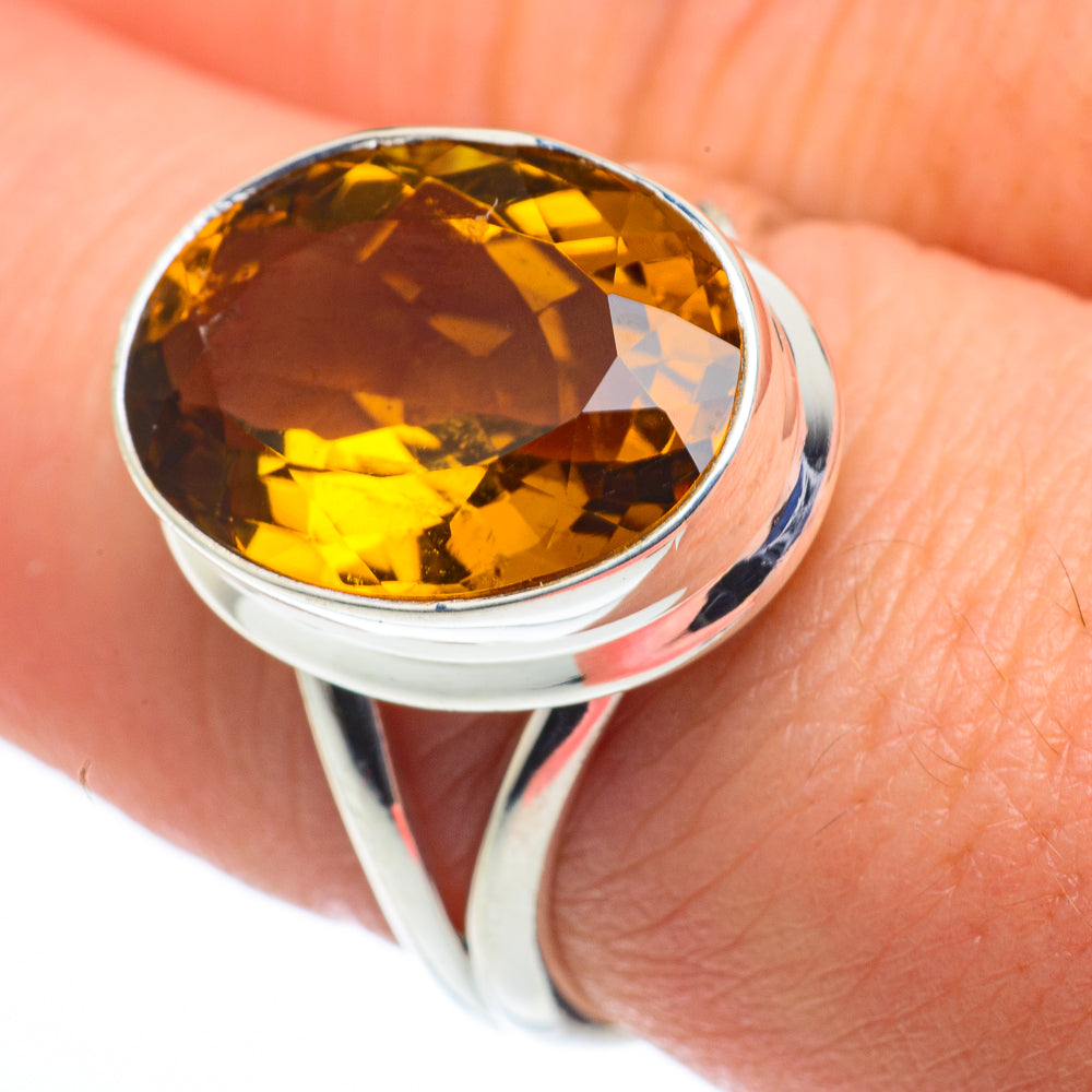Mandarin Citrine Rings handcrafted by Ana Silver Co - RING62490