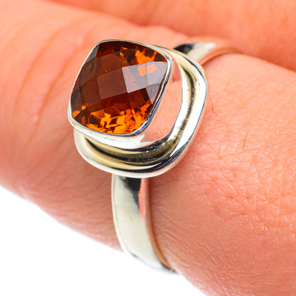 Mandarin Citrine Rings handcrafted by Ana Silver Co - RING62491