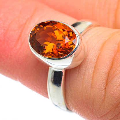 Mandarin Citrine Rings handcrafted by Ana Silver Co - RING62493