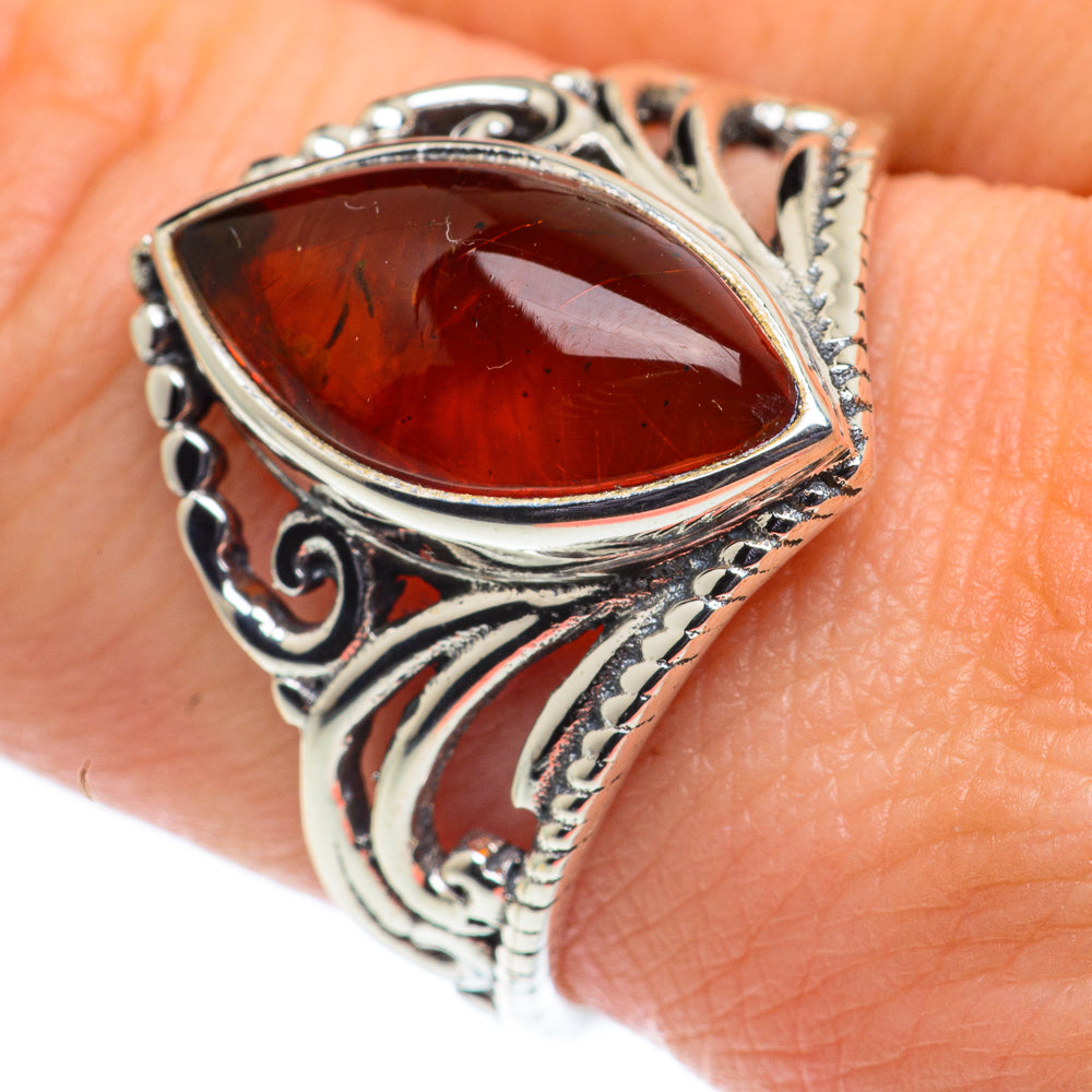 Baltic Amber Rings handcrafted by Ana Silver Co - RING62496