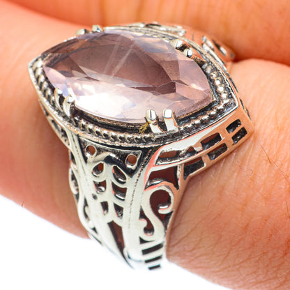 Rose Quartz Rings handcrafted by Ana Silver Co - RING62497