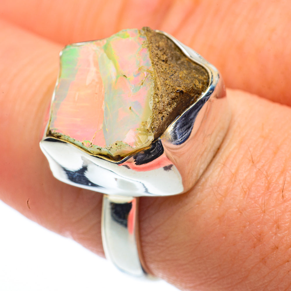 Ethiopian Opal Rings handcrafted by Ana Silver Co - RING62510