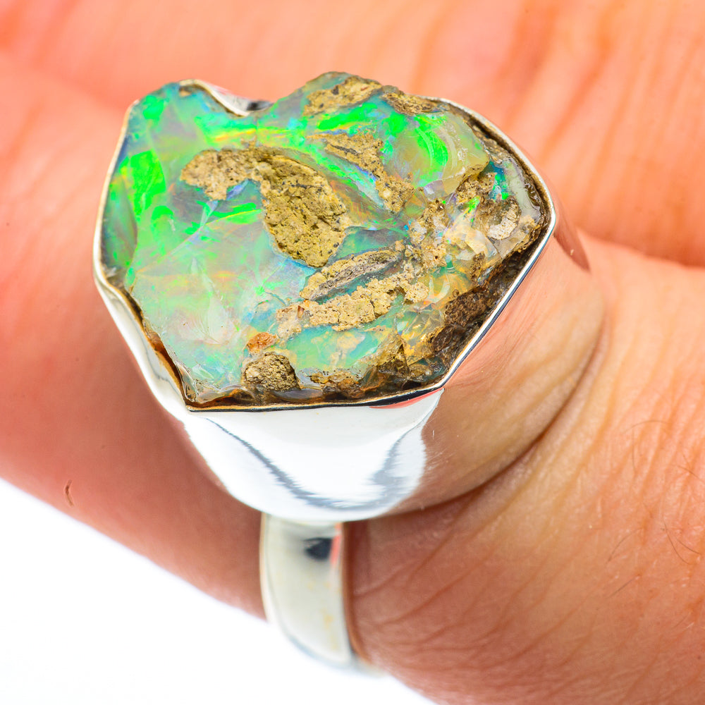 Ethiopian Opal Rings handcrafted by Ana Silver Co - RING62511