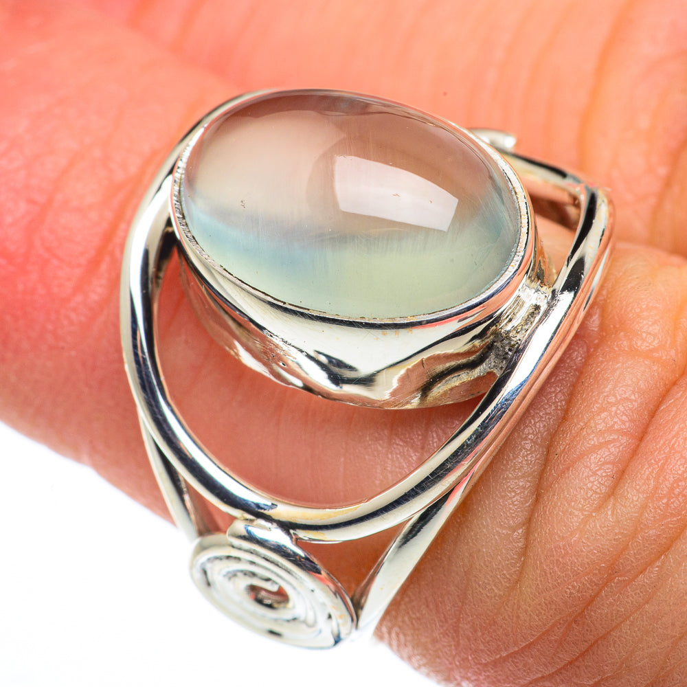 Aqua Chalcedony Rings handcrafted by Ana Silver Co - RING62518