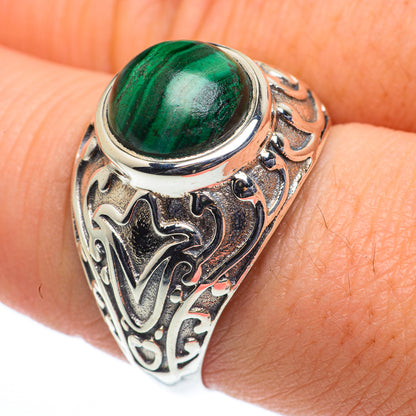 Malachite Rings handcrafted by Ana Silver Co - RING62520