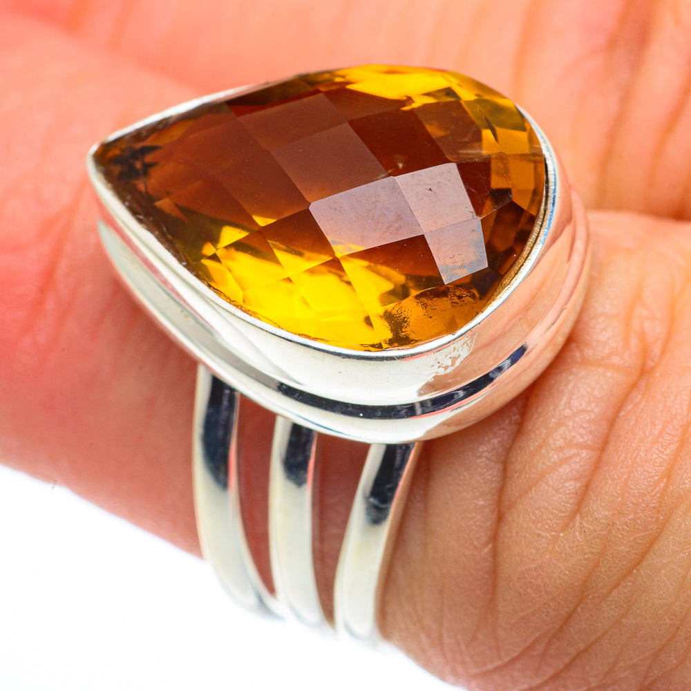 Mandarin Citrine Rings handcrafted by Ana Silver Co - RING62521