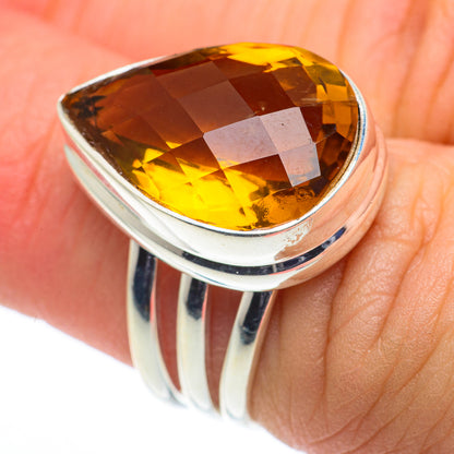 Mandarin Citrine Rings handcrafted by Ana Silver Co - RING62521