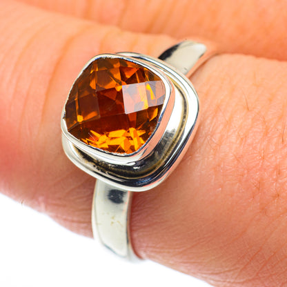 Mandarin Citrine Rings handcrafted by Ana Silver Co - RING62522
