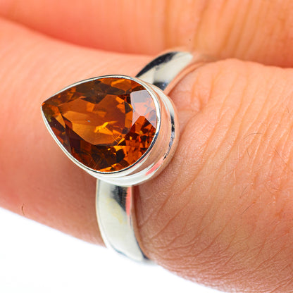 Mandarin Citrine Rings handcrafted by Ana Silver Co - RING62524