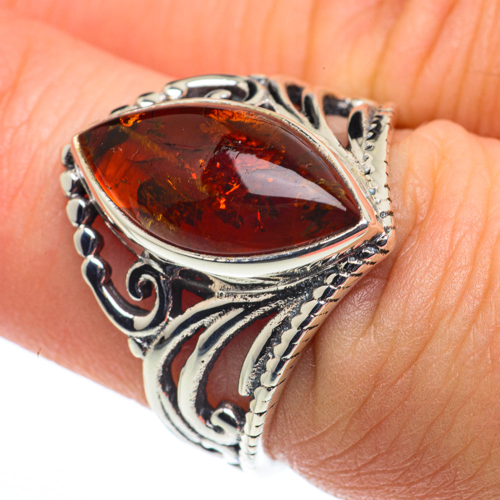 Baltic Amber Rings handcrafted by Ana Silver Co - RING62527